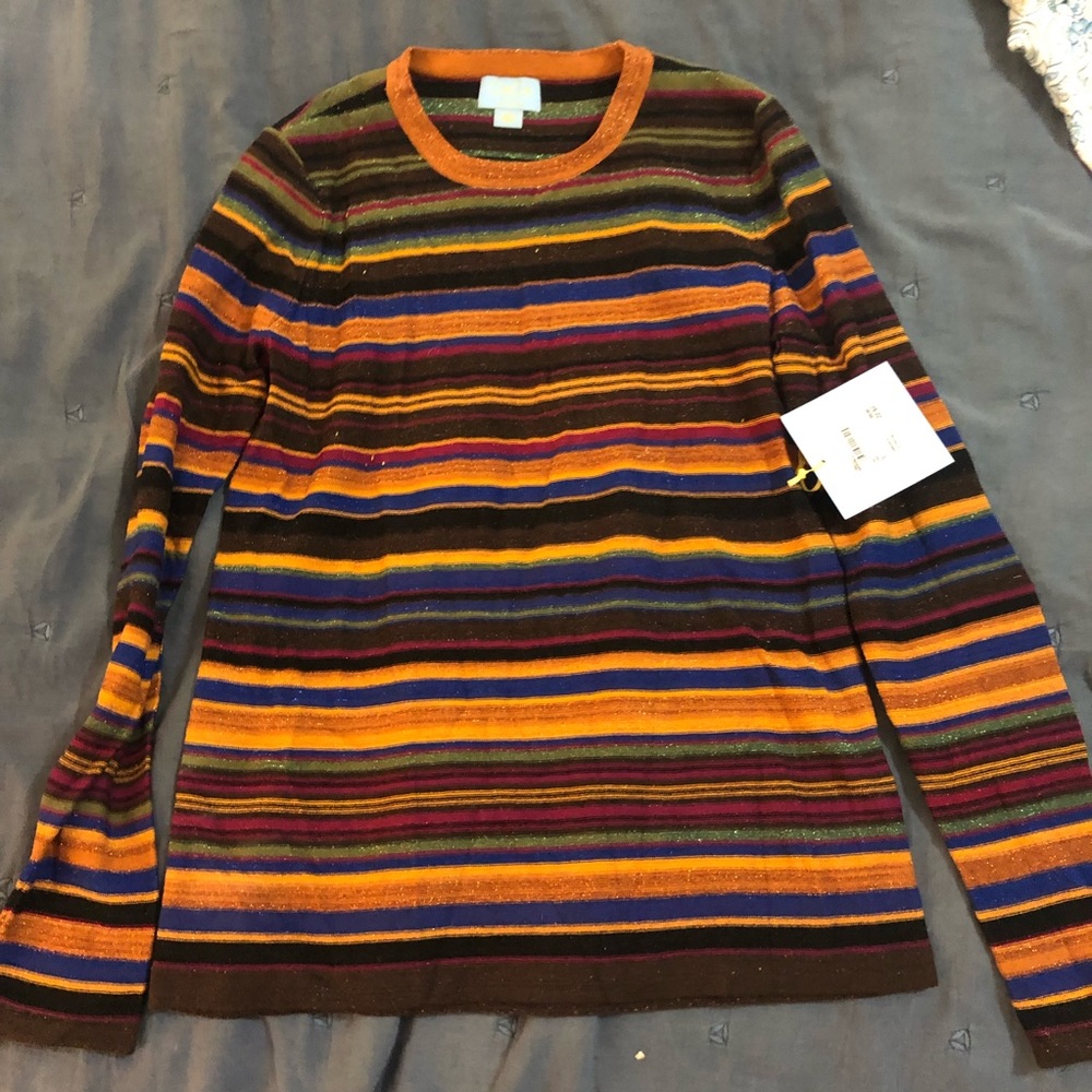 NWT light weight striped sweater